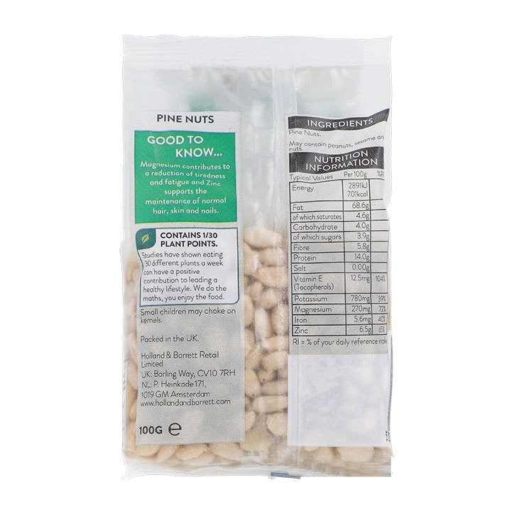 Holland & Barrett Pine Nuts 100g